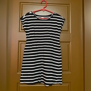 Striped Black & White Dress